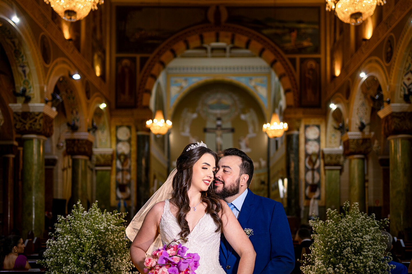 Danielle e Tiago - Casamento Religioso na Basilica Menor de Nossa Senhora Aparecida em Rio Preto
