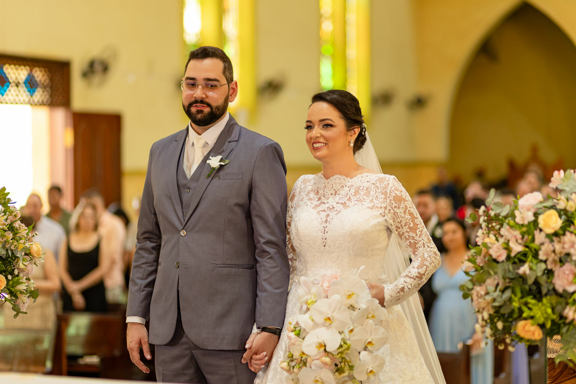Foto Casamento Religioso Denise e Daniel Igreja Matriz de São João Batista e Villa Romeu em José Bonifácio Foto Casamento Religioso Denise e Daniel Igreja Matriz de São João Batista e Villa Romeu em José Bonifácio - Imagem 11