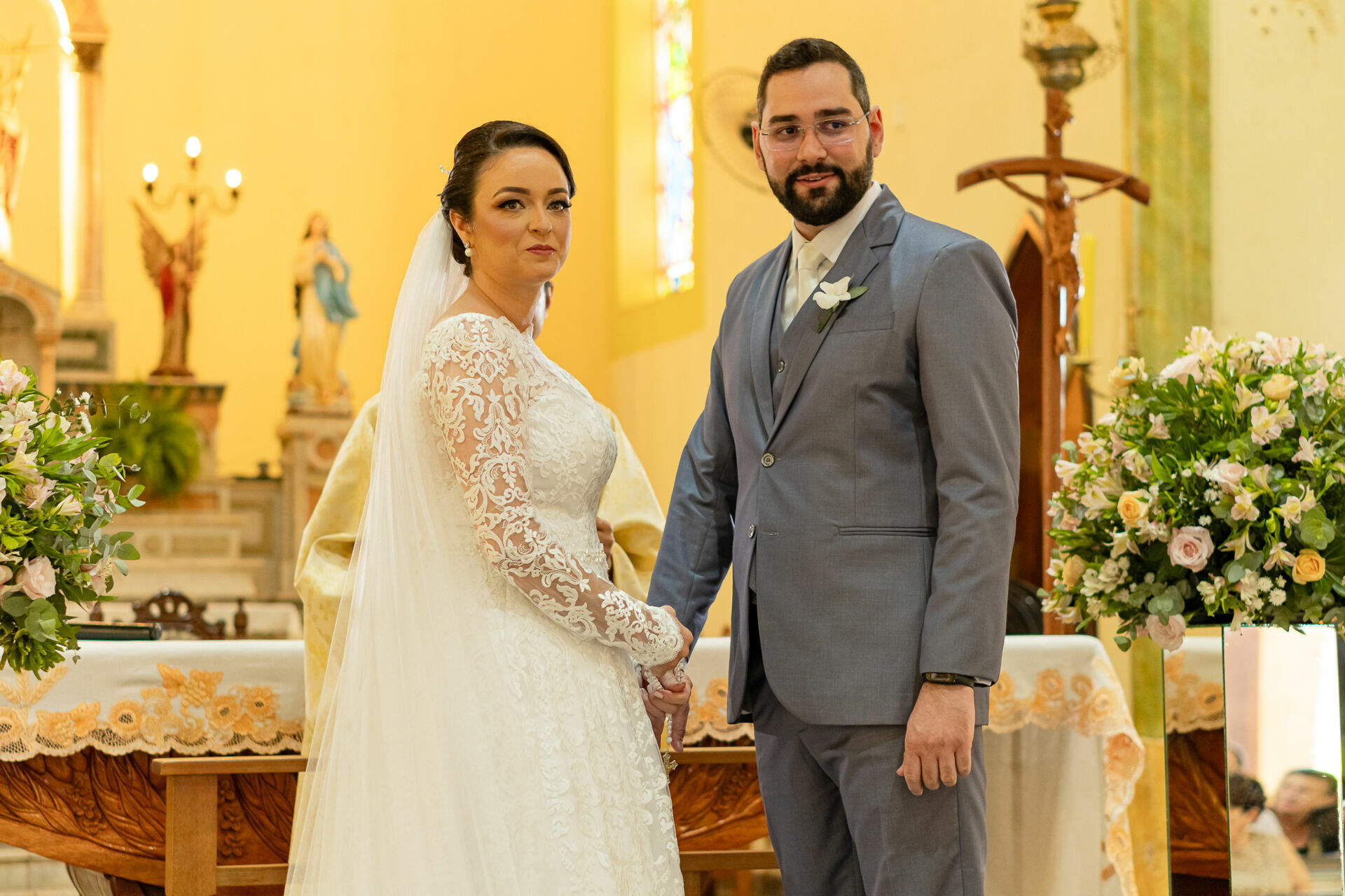 Foto Casamento Religioso Denise e Daniel Igreja Matriz de São João Batista e Villa Romeu em José Bonifácio Foto Casamento Religioso Denise e Daniel Igreja Matriz de São João Batista e Villa Romeu em José Bonifácio - Imagem 15