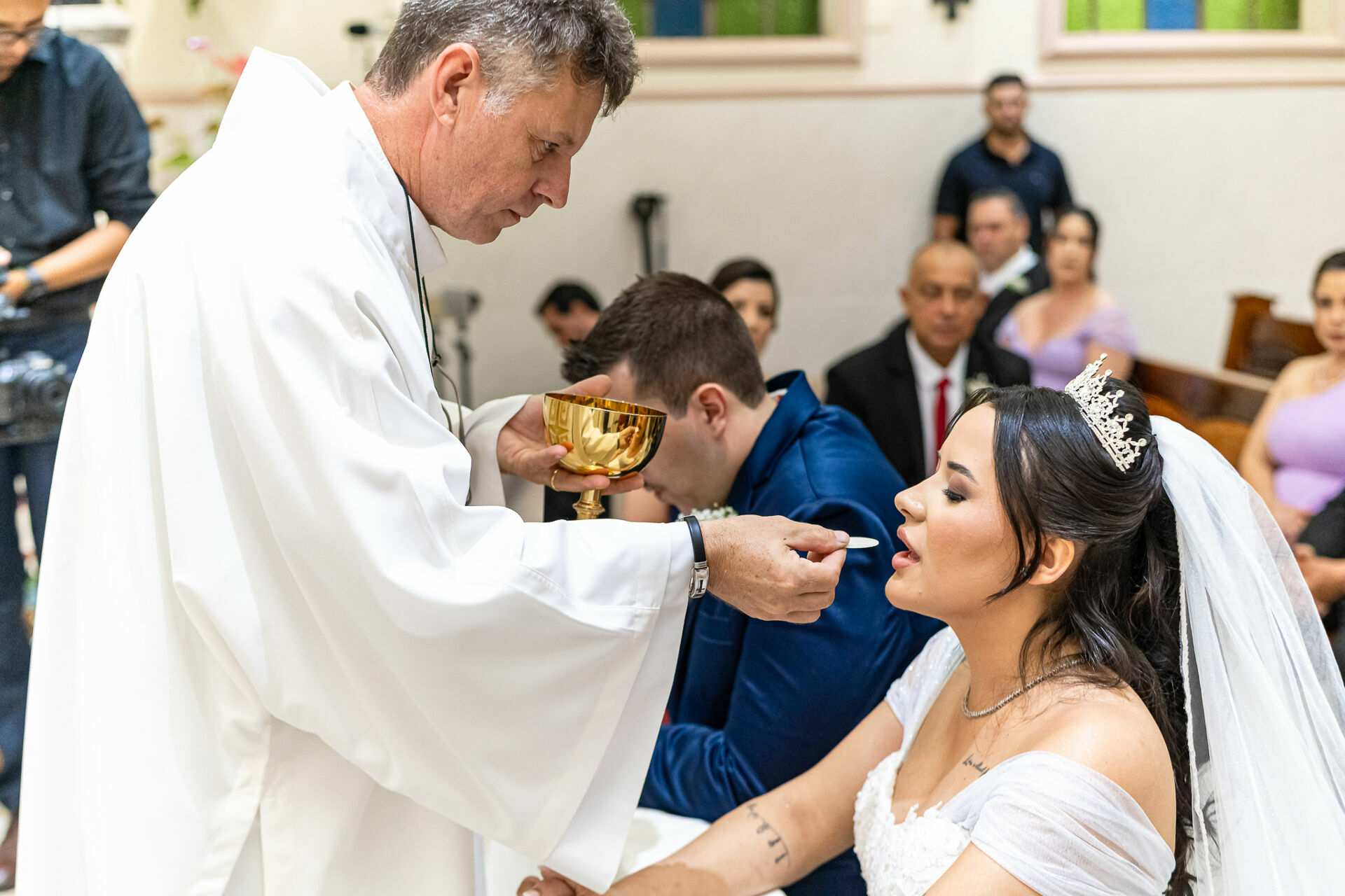Foto Casamento Religioso Esmeralda e Leonardo Igreja Matriz de Bady Bassity e W4 Eventos Foto Casamento Religioso Esmeralda e Leonardo Igreja Matriz de Bady Bassity e W4 Eventos - Imagem 30